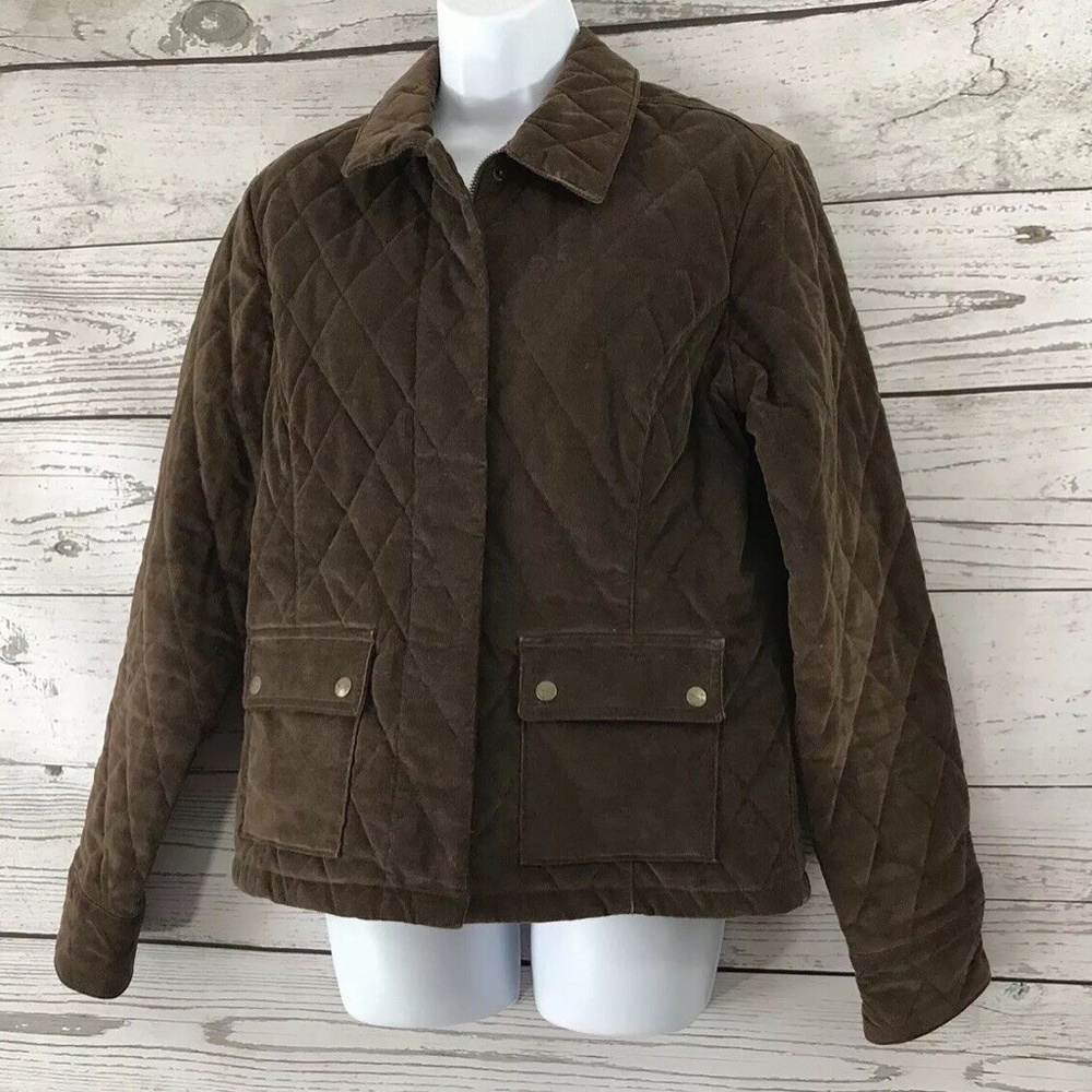 Eddie Bauer Women’s Quilted Corduroy Jacket XLT